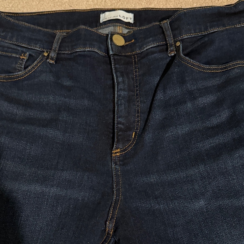 LOFT Midnight Blue Skinny Jeans - Picture 5 of 10